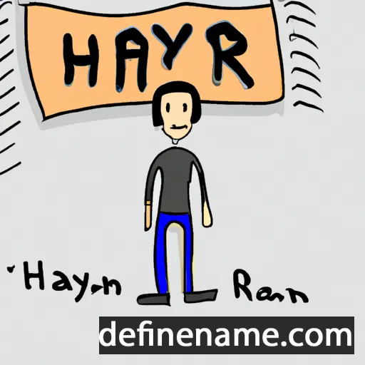 cartoon of the name Hrayr