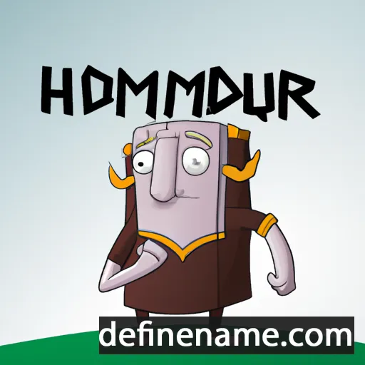 cartoon of the name Hrómundr