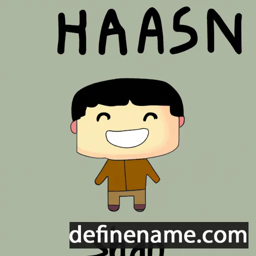 cartoon of the name Hsiao-han