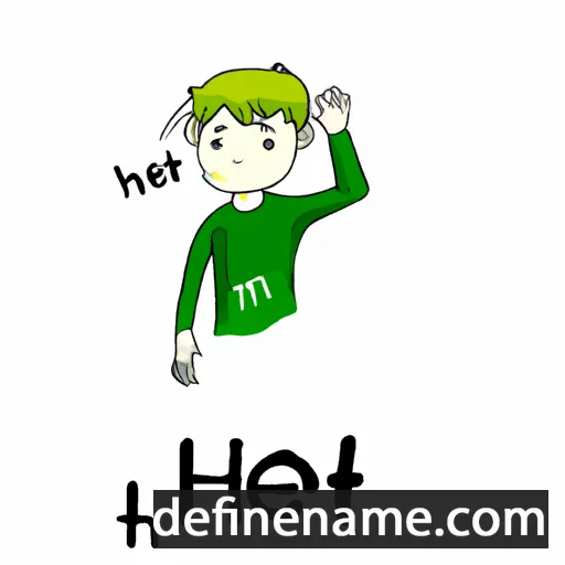 cartoon of the name Htet