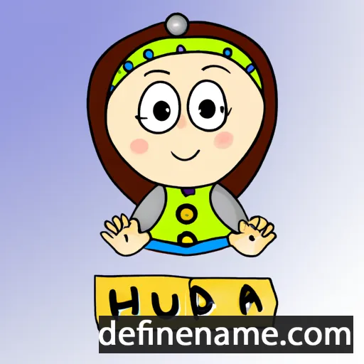 cartoon of the name Hüda