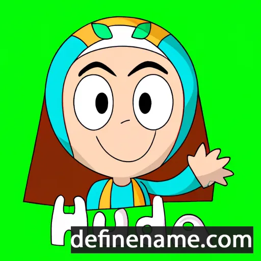 cartoon of the name Hudah