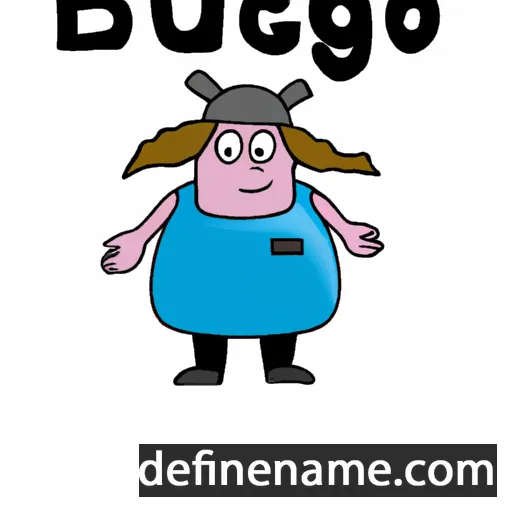 cartoon of the name Hugbjörg