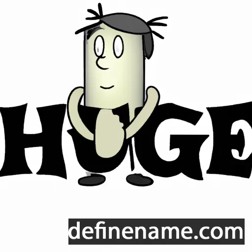 cartoon of the name Hughe