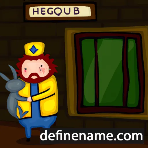 cartoon of the name Hughelot