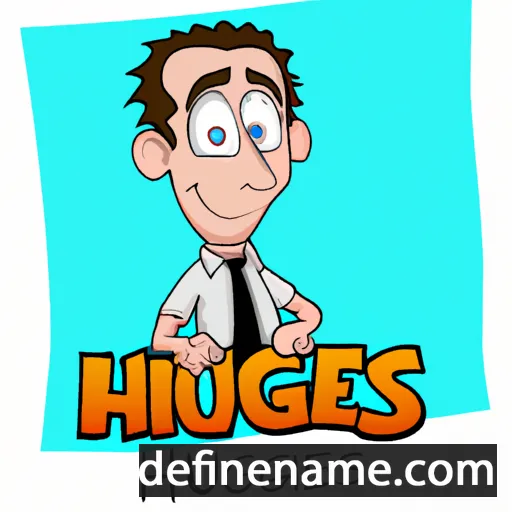 cartoon of the name Hughes