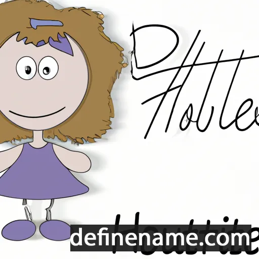 cartoon of the name Hughette