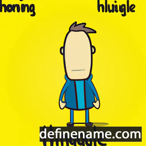 cartoon of the name Hugoline