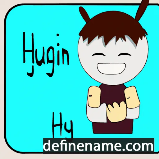 cartoon of the name Hugyn