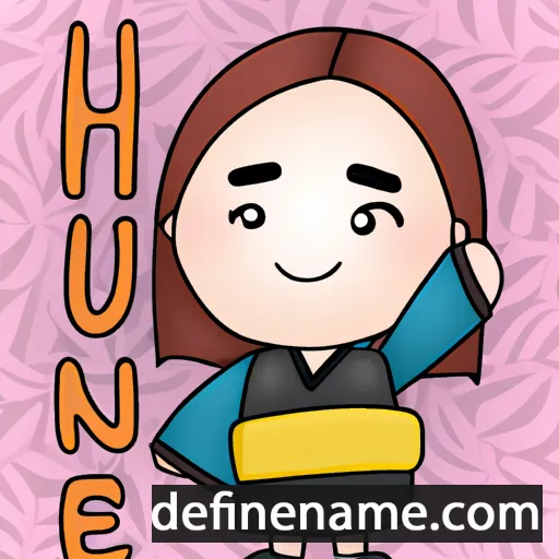 cartoon of the name Hui-seon