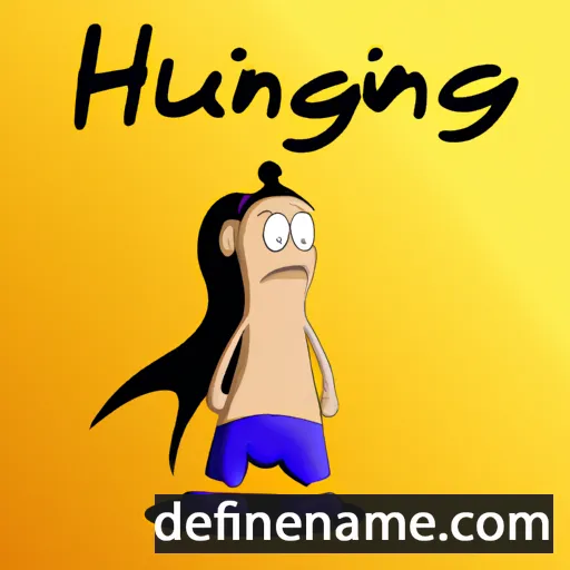 cartoon of the name Huinga