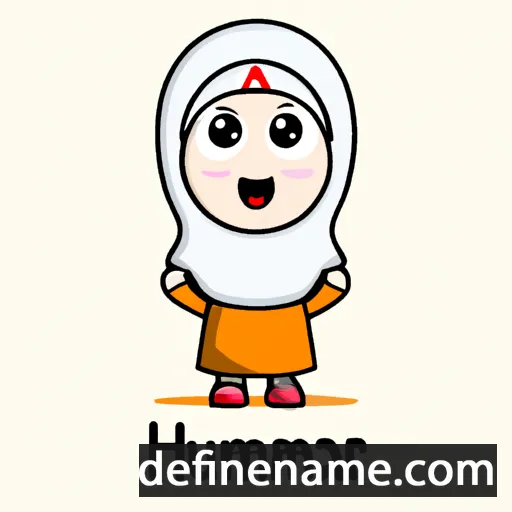 cartoon of the name Humairah