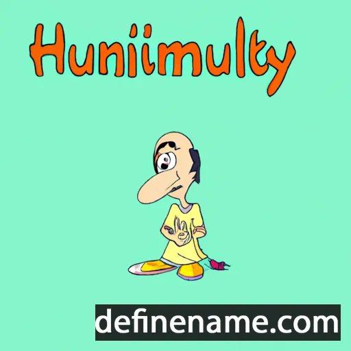 cartoon of the name Humility