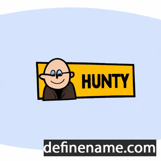 cartoon of the name Huntley