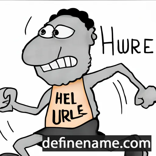 cartoon of the name Hurtle