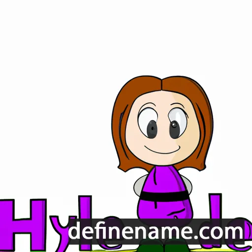 cartoon of the name Hydee