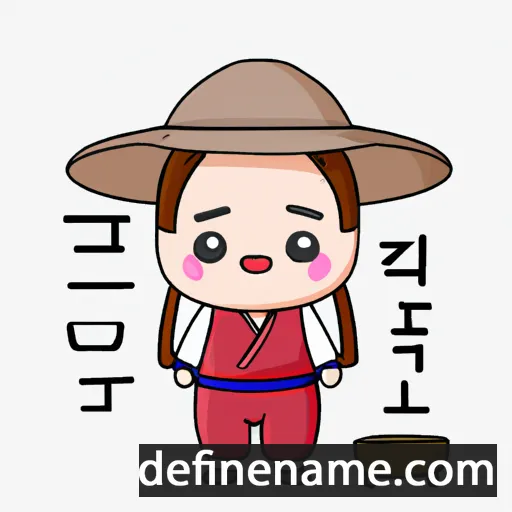 cartoon of the name Hye-seon