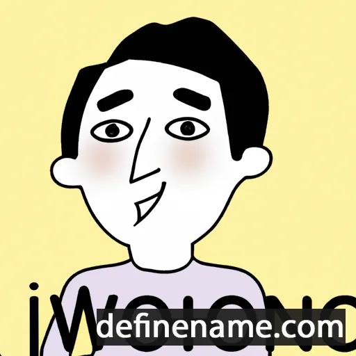 cartoon of the name Hyeong-won