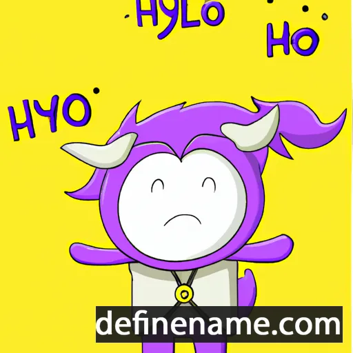 cartoon of the name Hylo