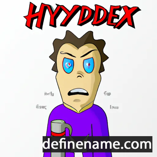 cartoon of the name Hyndrix