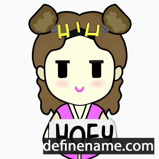 cartoon of the name Hyoeun