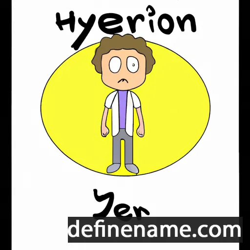 cartoon of the name Hypérion