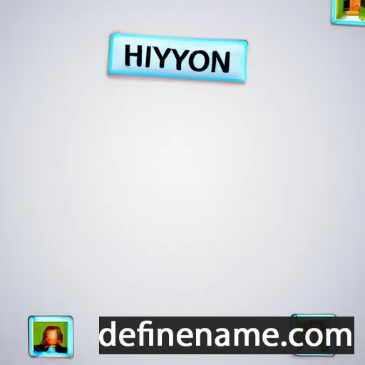 cartoon of the name Hywyn