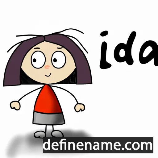 cartoon of the name Ida