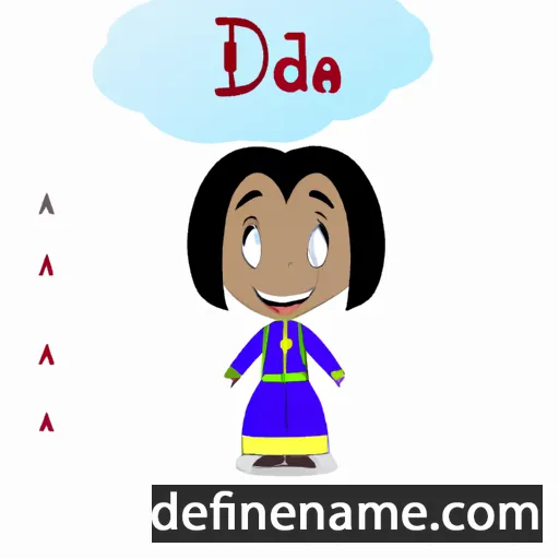 cartoon of the name Idaja