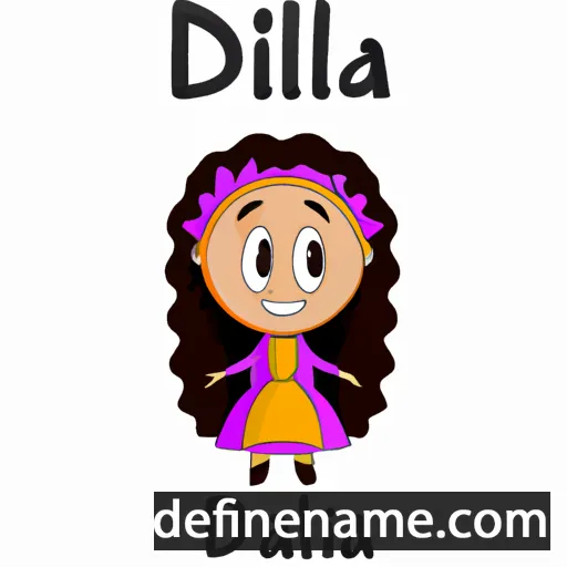 cartoon of the name Idaliah