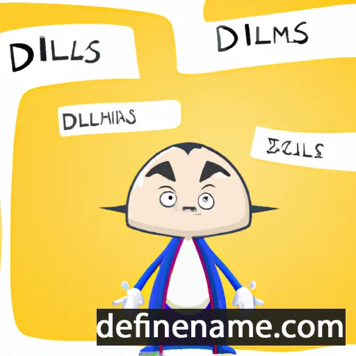 cartoon of the name Idalmis