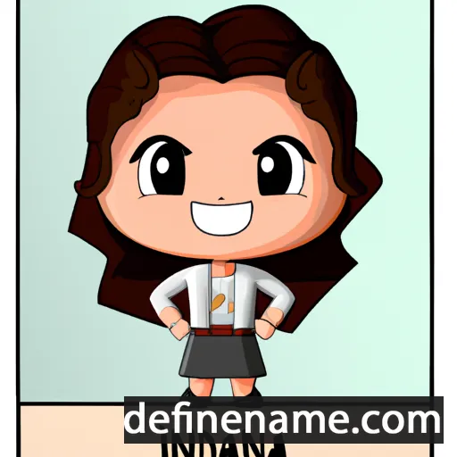 cartoon of the name Idania