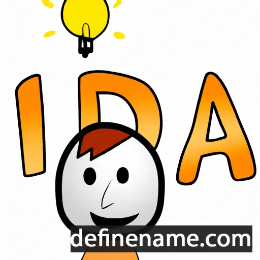 cartoon of the name Idéa