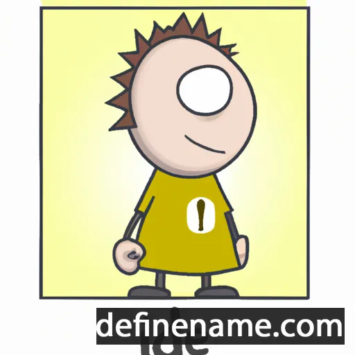 cartoon of the name Ide