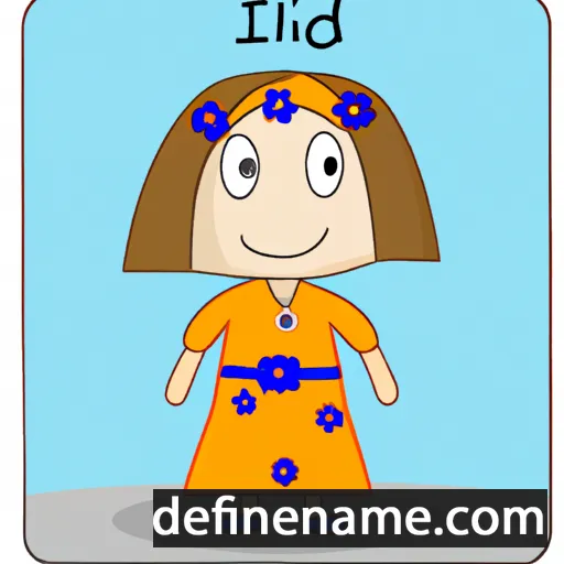 cartoon of the name Idil