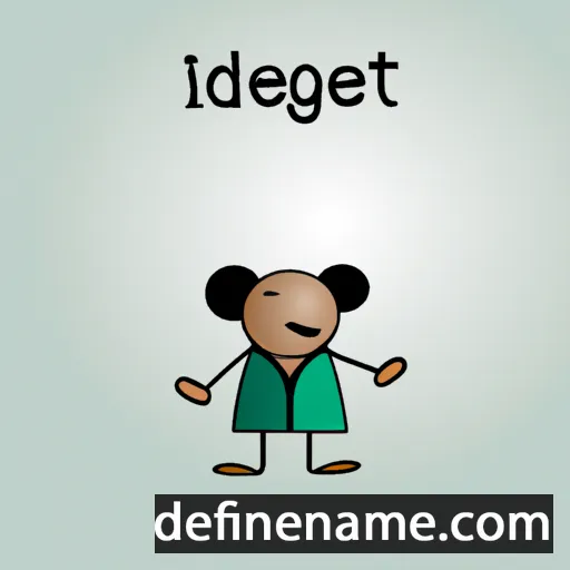 cartoon of the name Idongesit