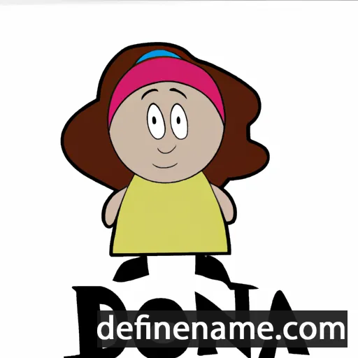 cartoon of the name Idonna