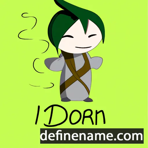 cartoon of the name Idorenyin