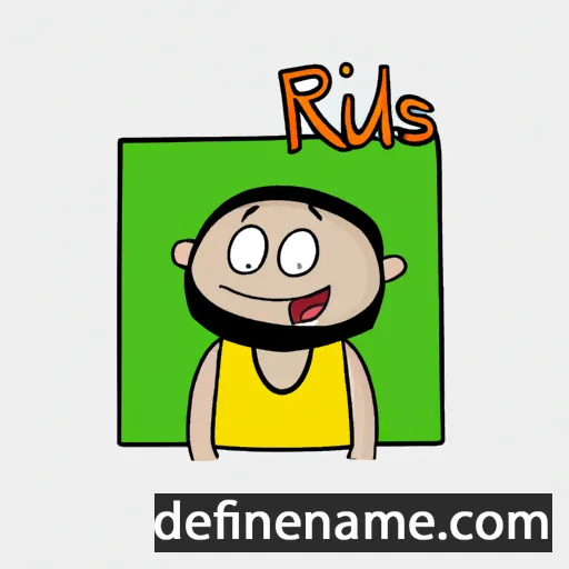 cartoon of the name Idrus