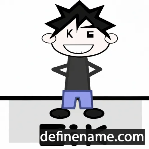 cartoon of the name Ieki