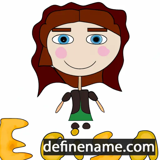 cartoon of the name Iesenia