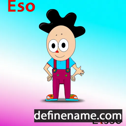 cartoon of the name Ieso