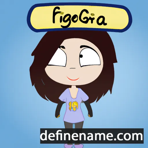 cartoon of the name Ifigénia