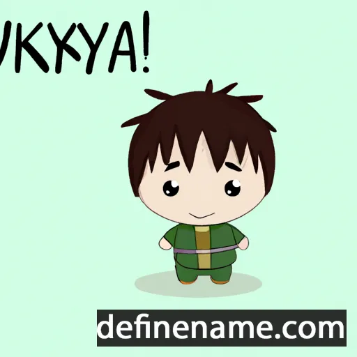 cartoon of the name Ikuya