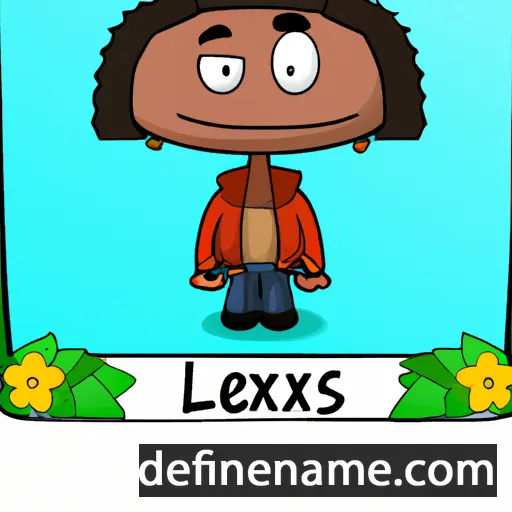 cartoon of the name Ilexis