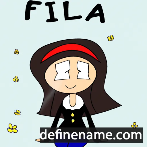 cartoon of the name Ilfizä