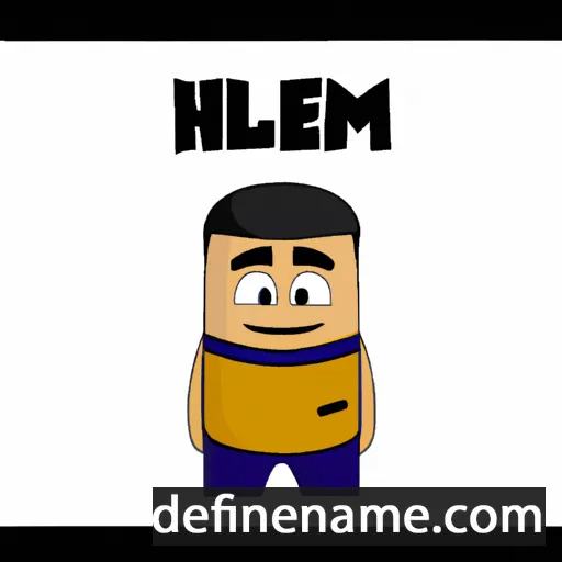 cartoon of the name Ilhem