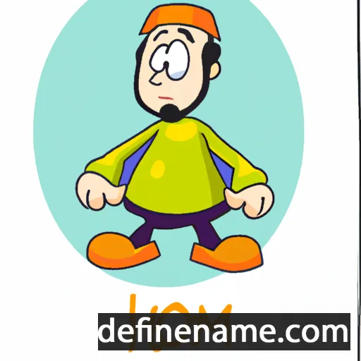 cartoon of the name Ilhom