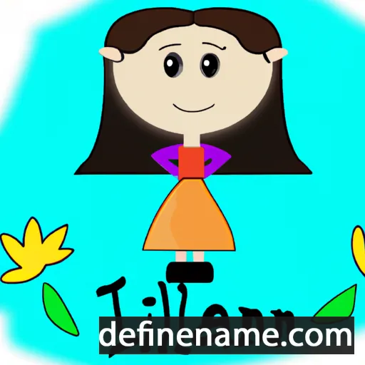 cartoon of the name Iliana