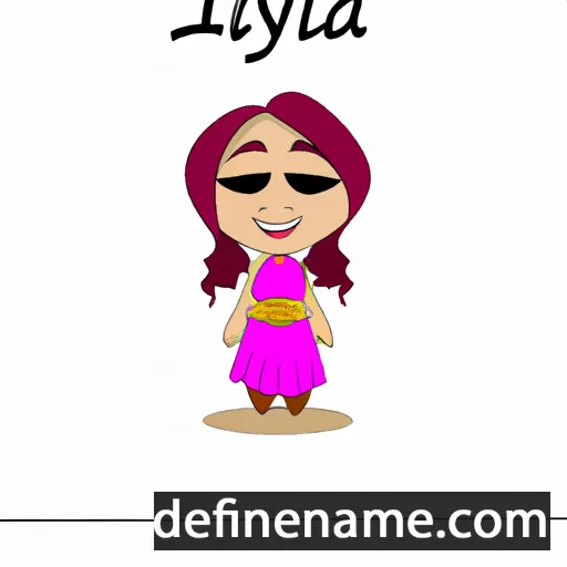 cartoon of the name Ilifiya